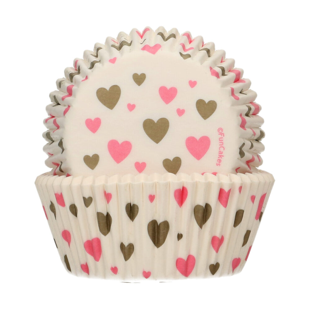 F84265 FunCakes Baking Cups Hearts Cups