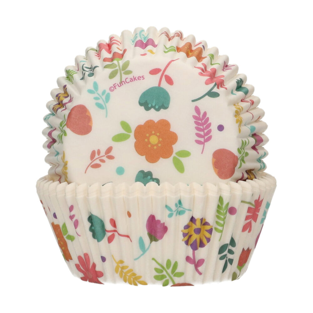 F84280 FunCakes Baking Cups Floral Cups