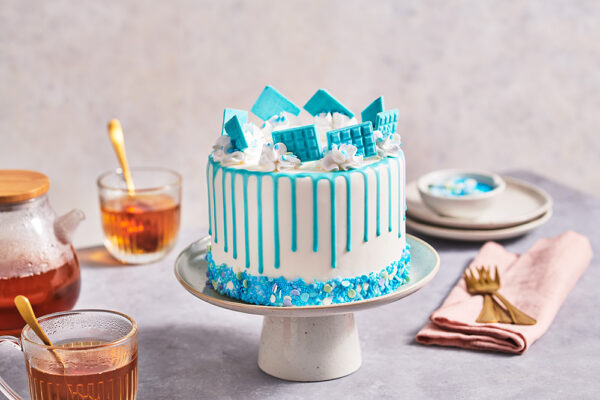 FunCakes Choco Drip Cake Light Blue