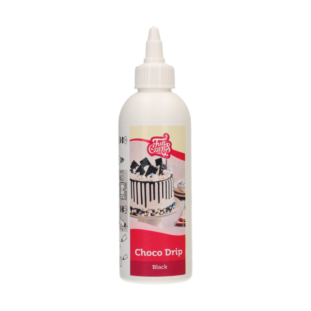 F54265 FunCakes Choco Drip Black Choco Drip Black
