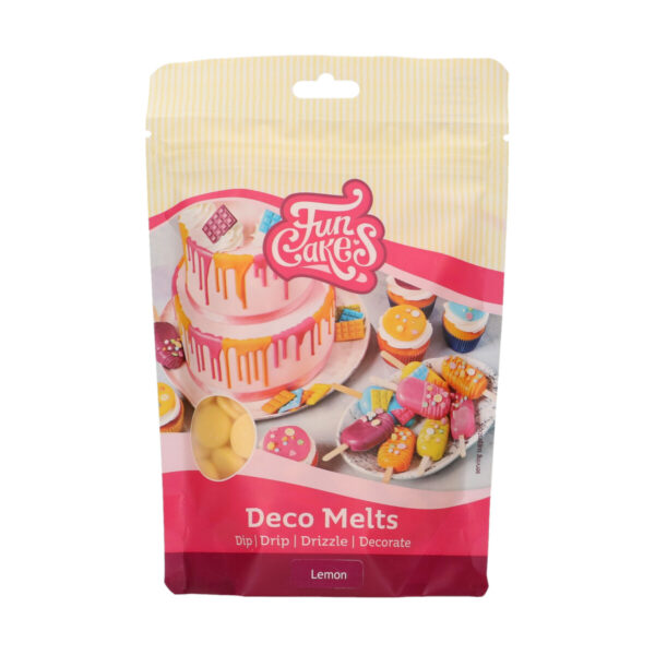 F25335 FunCakes Deco Melts Lemon Flavour 250g