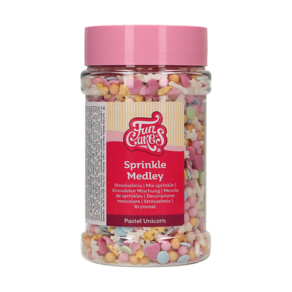 F52960 FunCakes Sprinkle Medley Pastel Unicorn 180g