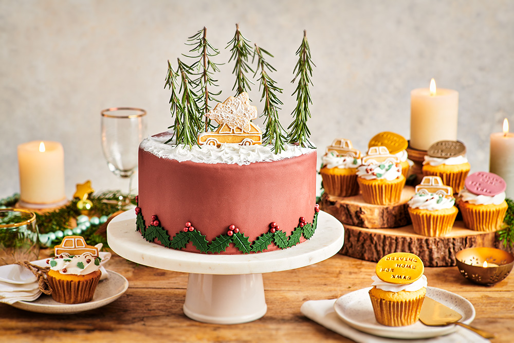 How to Decorate a British Christmas Cake - Savor the Flavour