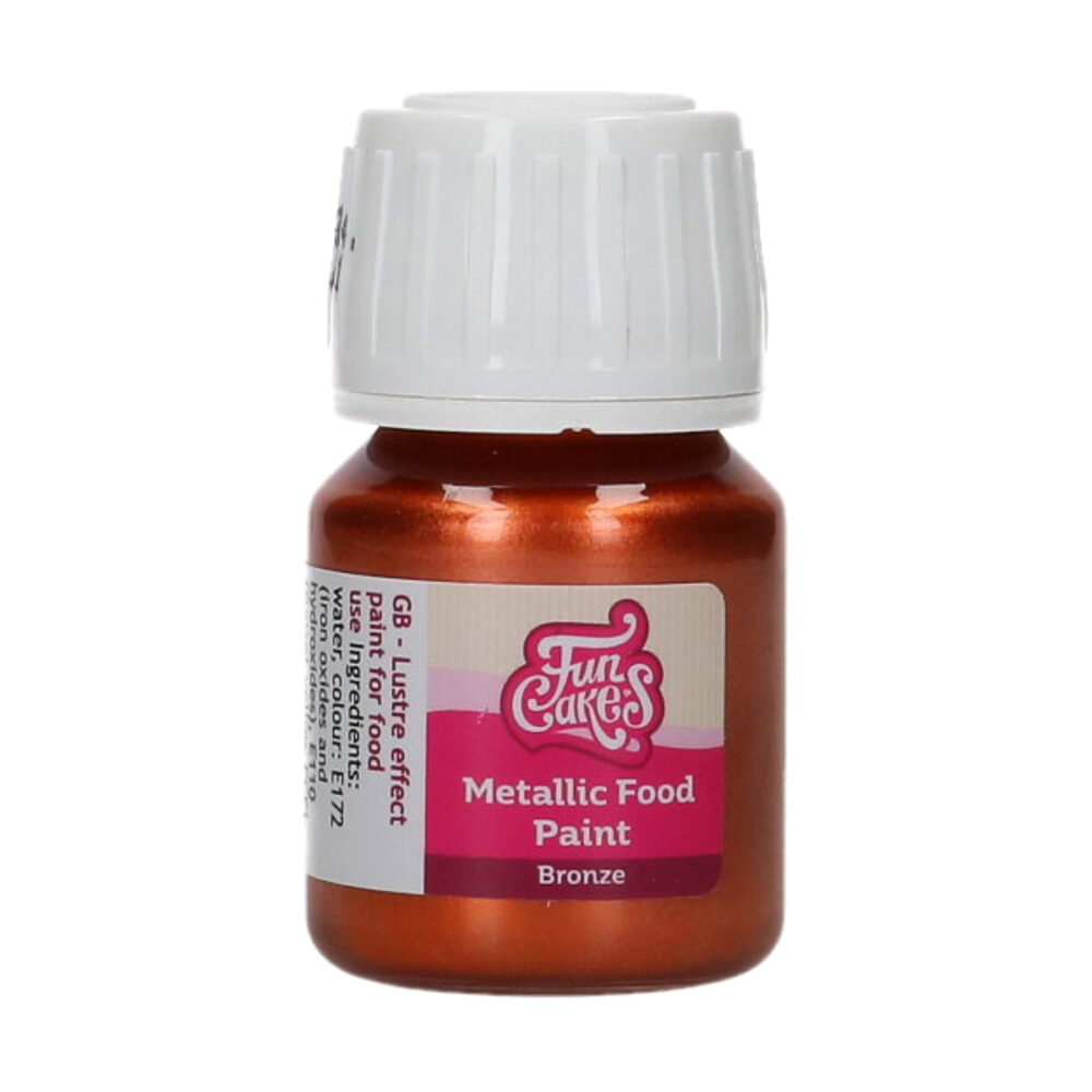 F45190 FunCakes Metallic Food Paint Bronze Bottle