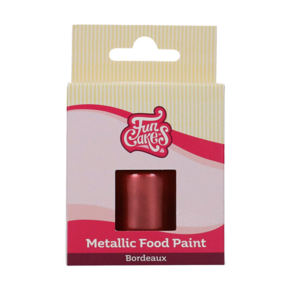 F45195 FunCakes Metallic Food Paint Bordeaux