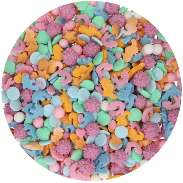 Mermaid Sprinkles Mix  Peacock Sprinkle Medley, Edible Blend