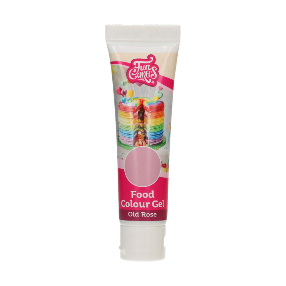 F44210 FunCakes Food Colour Gel Old Rose Tube