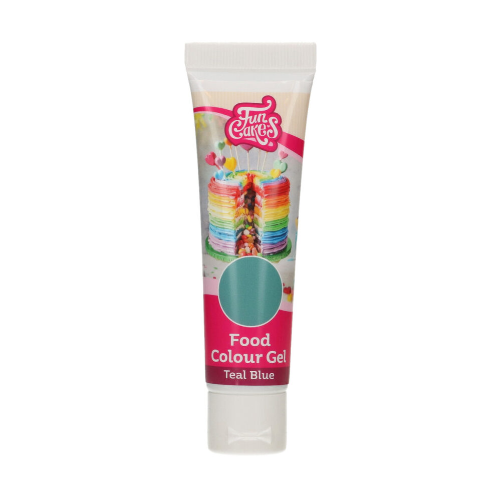 F44225 FunCakes Food Colour Gel Teal Blue Tube