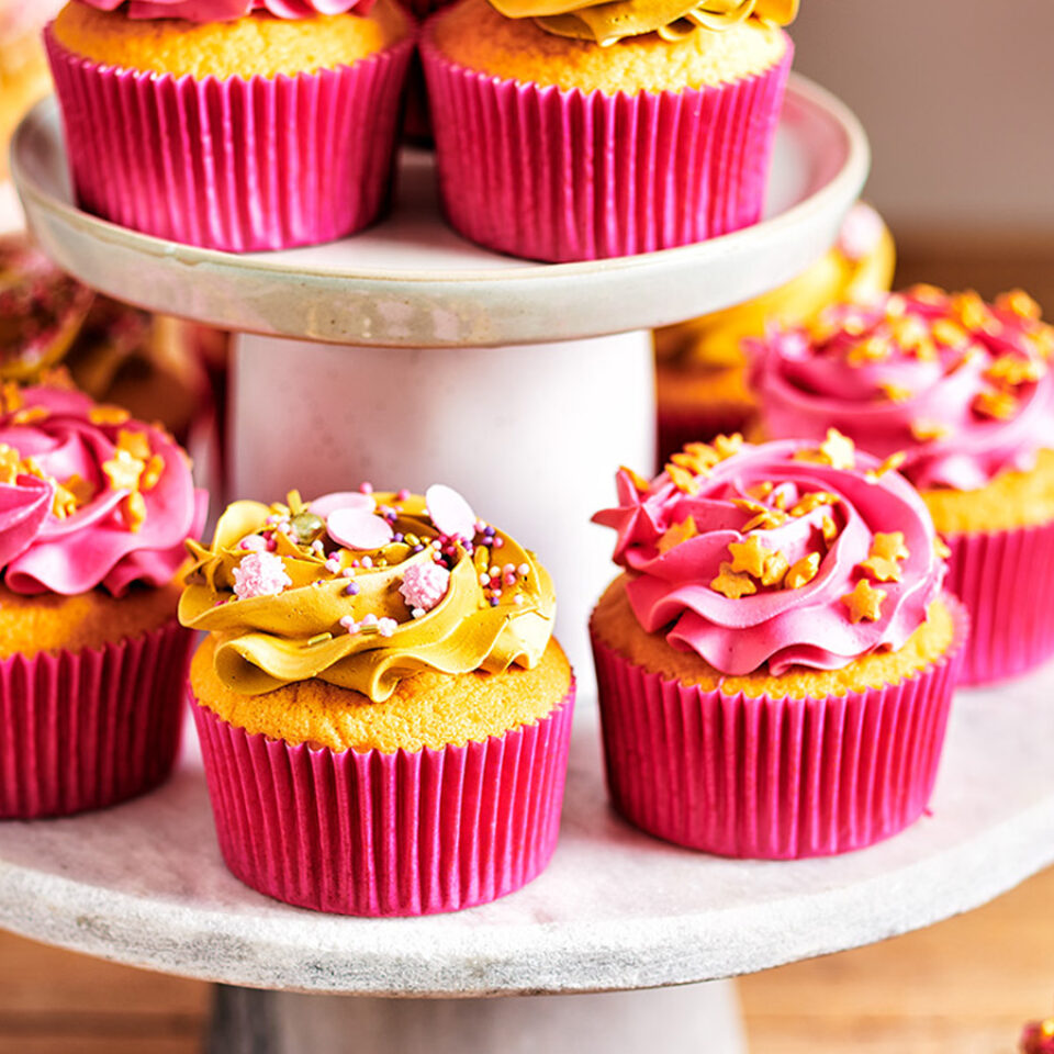 Honey gold cupcakes