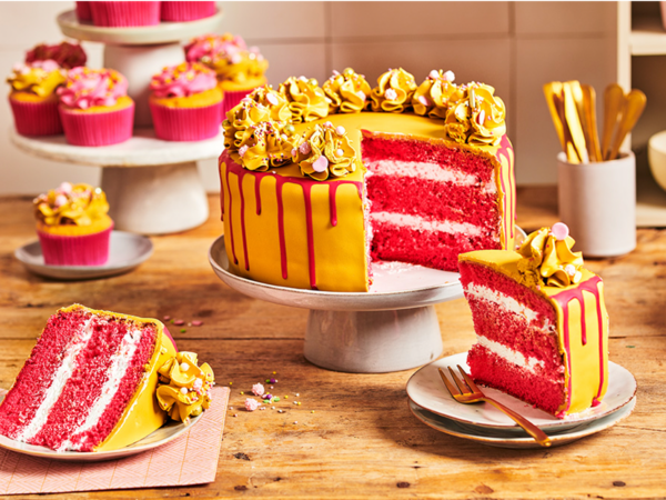 Honey Gold Drip Cake