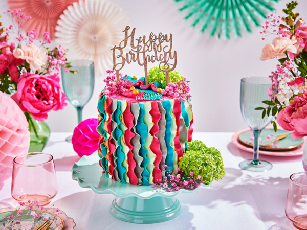 Ruffled Birthday Cake