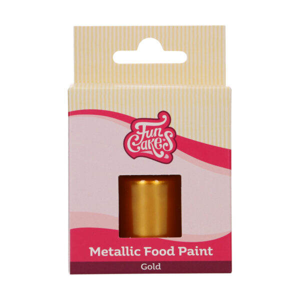 F45180 FunCakes Metallic Food Paint Gold