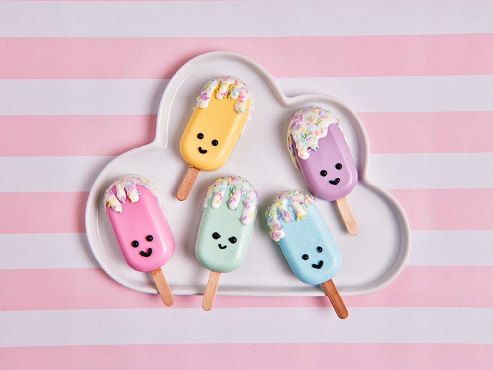 Mixed Pastel Cakesicle Sticks