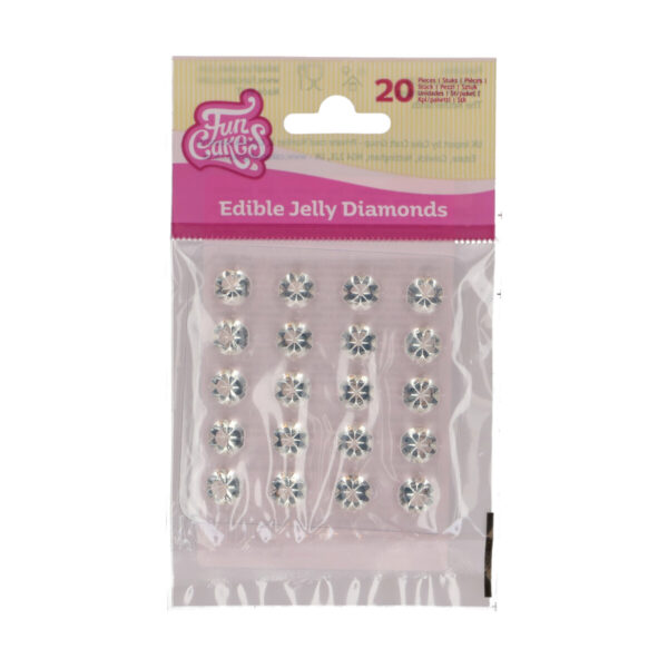 F51825 FunCakes Jelly Diamonds Clear
