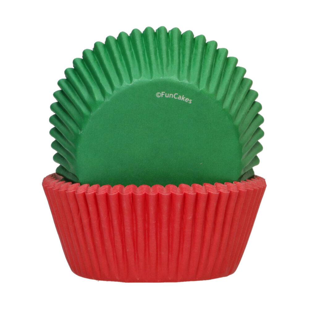 F84350 FunCakes Baking Cups Red Green Cups