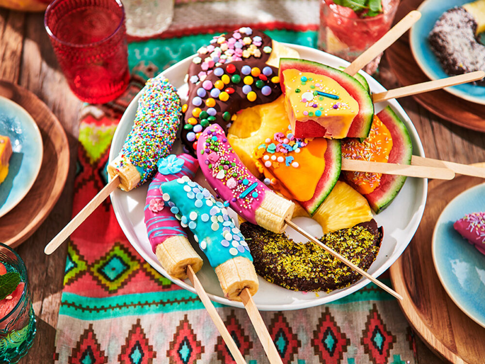Summer Fruit With Chocolate Summer fruit with Deco Melts