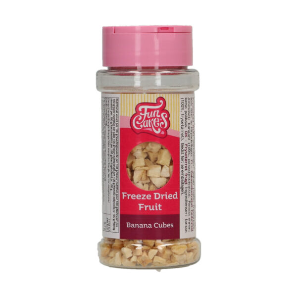 F53265 FunCakes Freeze Dried Fruits Banana Cubes