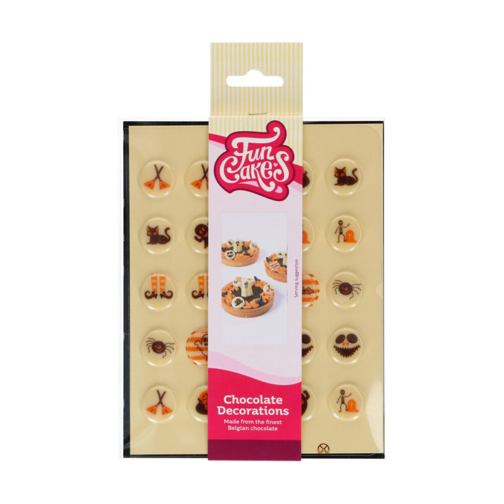 Chocolate Decorations Halloween Ø2cm FunCakes