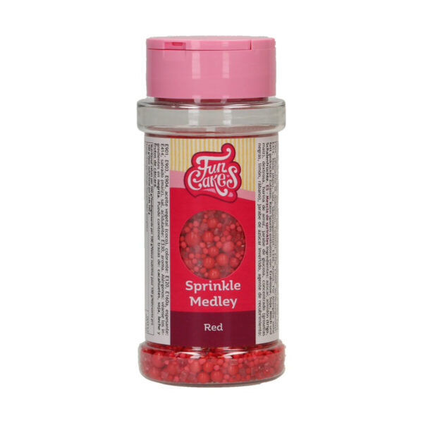 F53275 FunCakes Sprinkle Medley Red