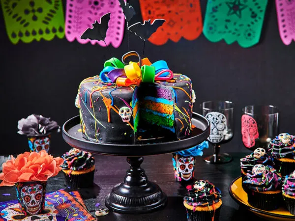 Halloween splash cake