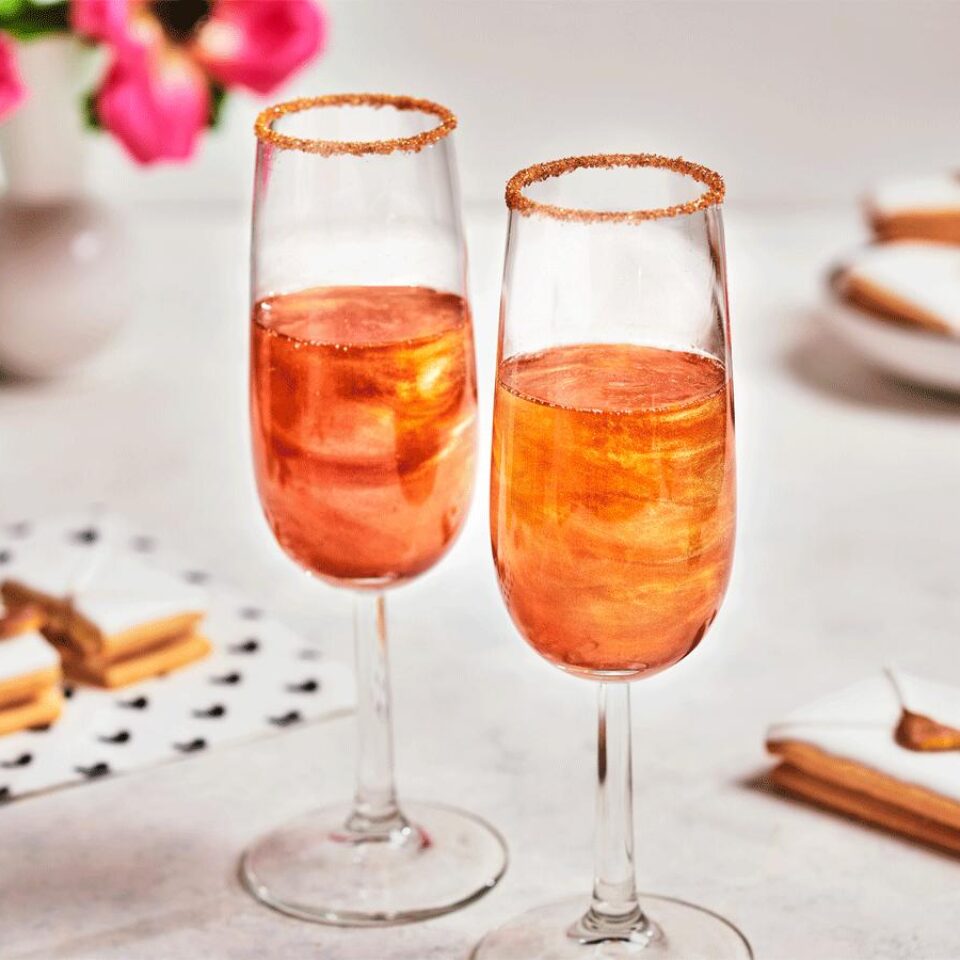 Glitter champagne