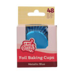 Foil Baking Cups Metallic Blue
