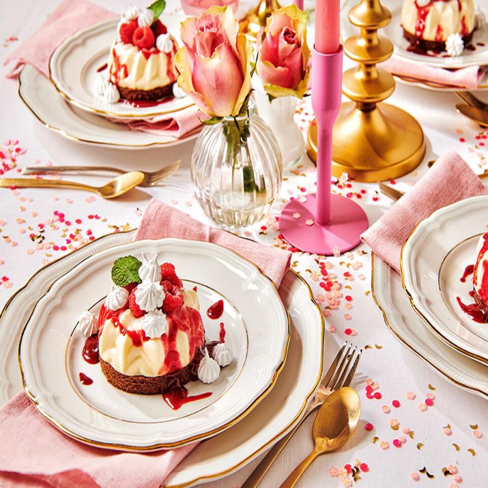 Frambozen panna cotta