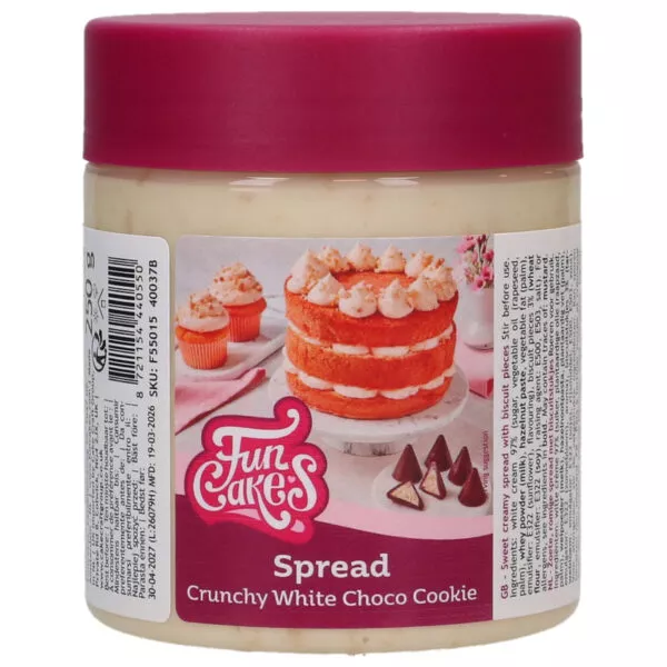 Pâte à Tartiner Chocolat Blanc Croquant Cookie