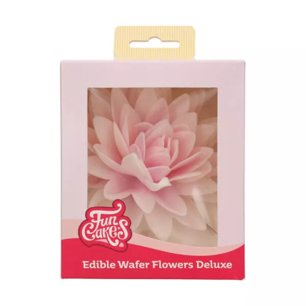 Edible Wafer Flowers Deluxe Peony Pink Ombre Large