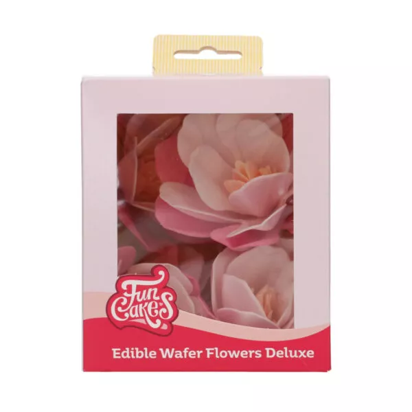 Edible Wafer Flowers Deluxe Magnolia Pink Large pk/6