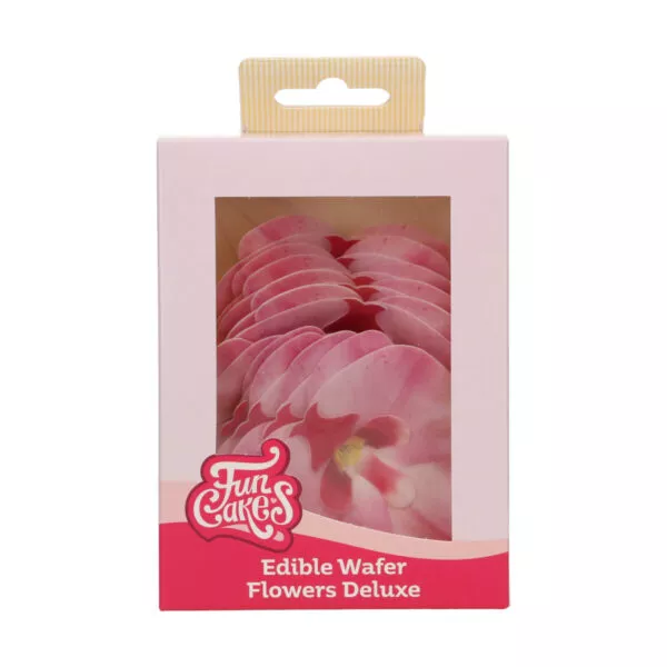 Edible Wafer Flowers Deluxe Orchid Pink Medium