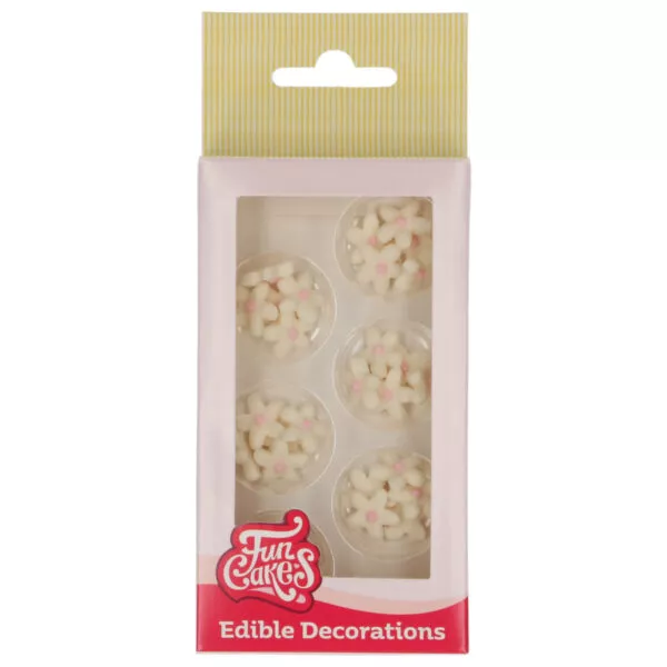 Sugar Paste Decorations Chrysanthemum White/Light Pink