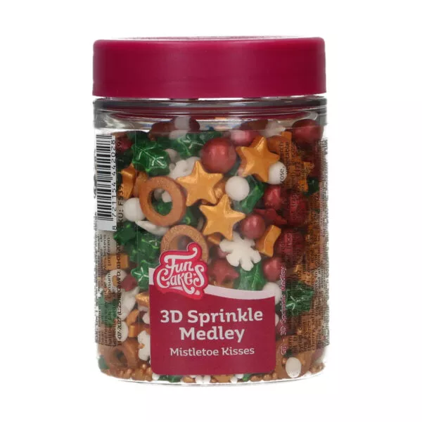 3D Sprinkle Medley Mistletoe Kisses