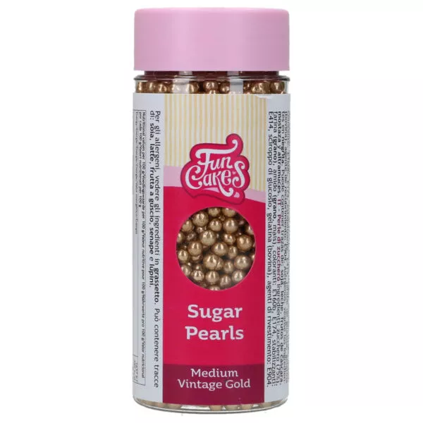 Sugar Pearls Medium Vintage Gold