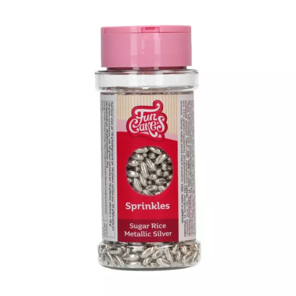 Sugar Rice Metallic Silver