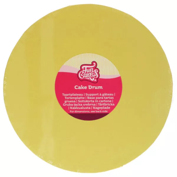 Cake Drum Pastel Yellow