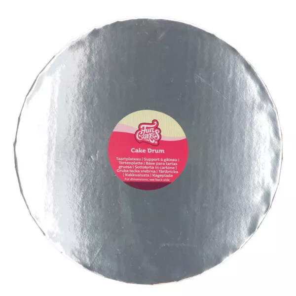 Cake Drum Round Silver 20 mm