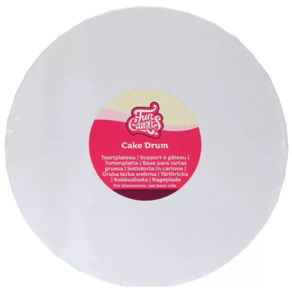 Cake Drum Round White 20 mm