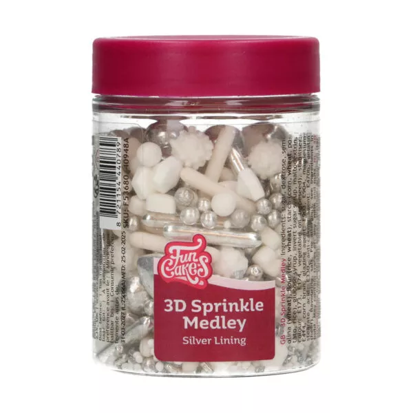 3D Sprinkle Medley Silver Lining