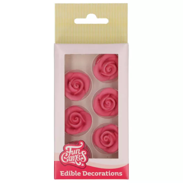 Sugar Paste Decorations Roses Pink