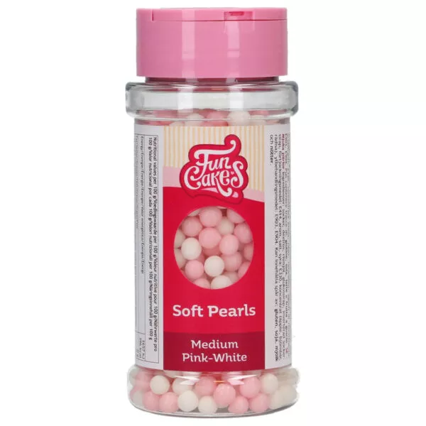Zachte Parels Medium Roze/Wit