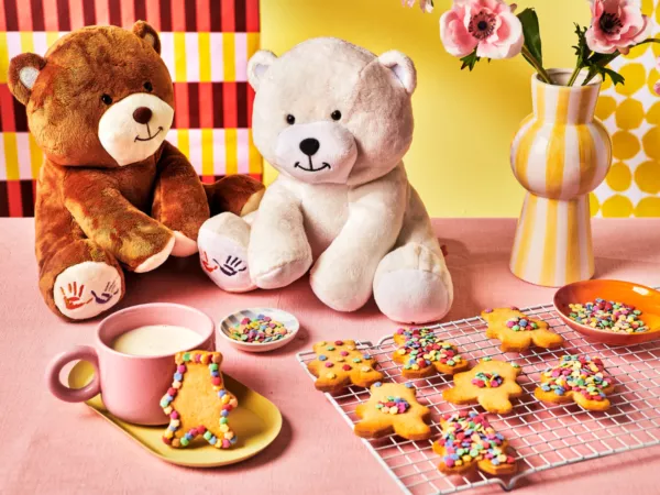 Bear cookies with sprinkles