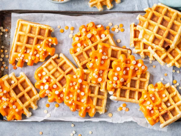 Koningsdag Wafels met Deco Melts