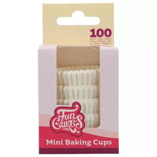 Mini Baking Cups White