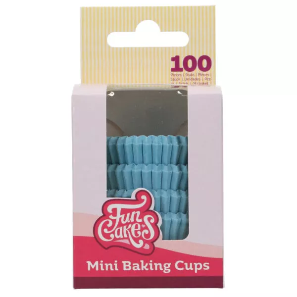 Mini Baking Cups Light Blue
