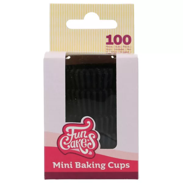Mini Baking Cups Black