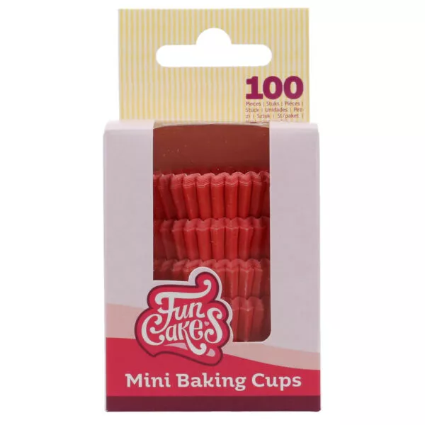 Mini Baking Cups Red