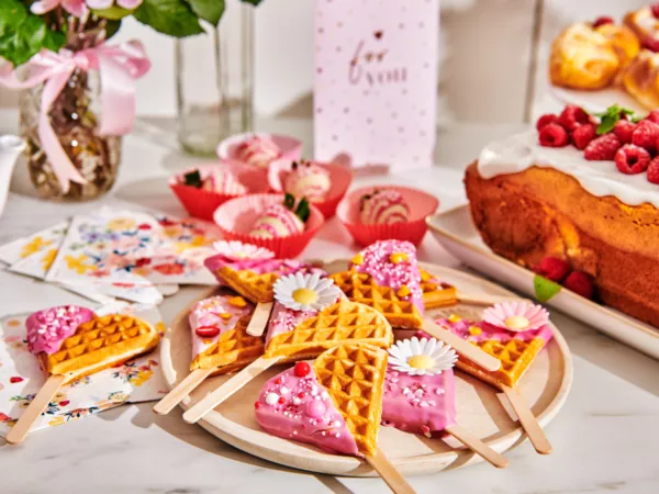 Mother's Day Heart Waffles