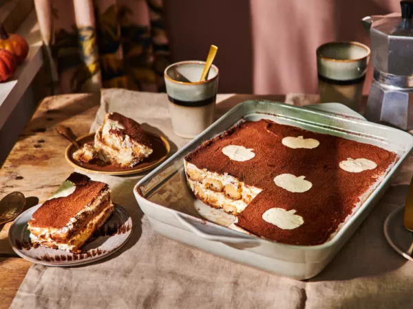Pumpkin spice tiramisu with self-made ladyfingers