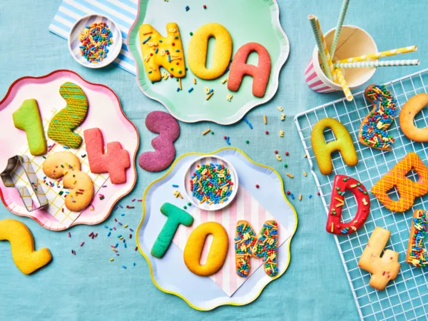 Back to school alphabet cookies